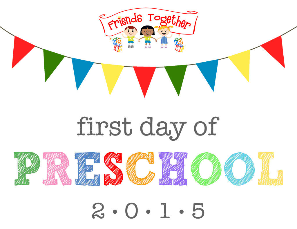 First day of school printable sign
